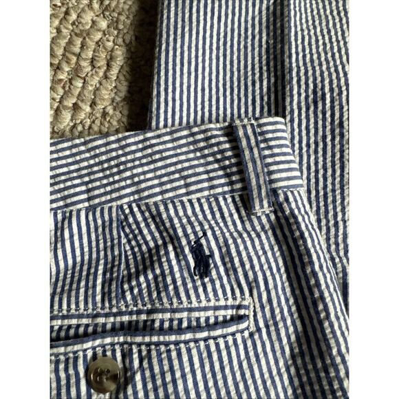 Boys Polo Ralph Lauren Blue Striped Seersucker Pants Size‎ 16 EUC - Picture 5 of 5